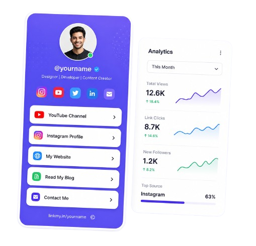 LinkMy Smart Link in Bio Dashboard